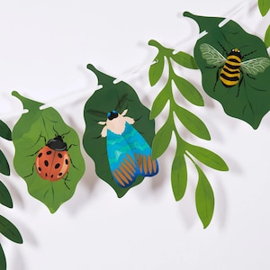 Bugs Party Girlande | Insekten Garten Girlande