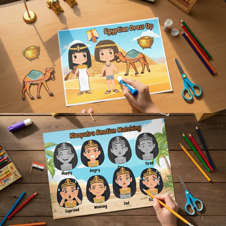 Egypt Busy Book for Kids | Ancient Egypt Preschool Activities - Etsy