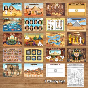 Egypt Busy Book for Kids | Ancient Egypt Preschool Activities - Etsy