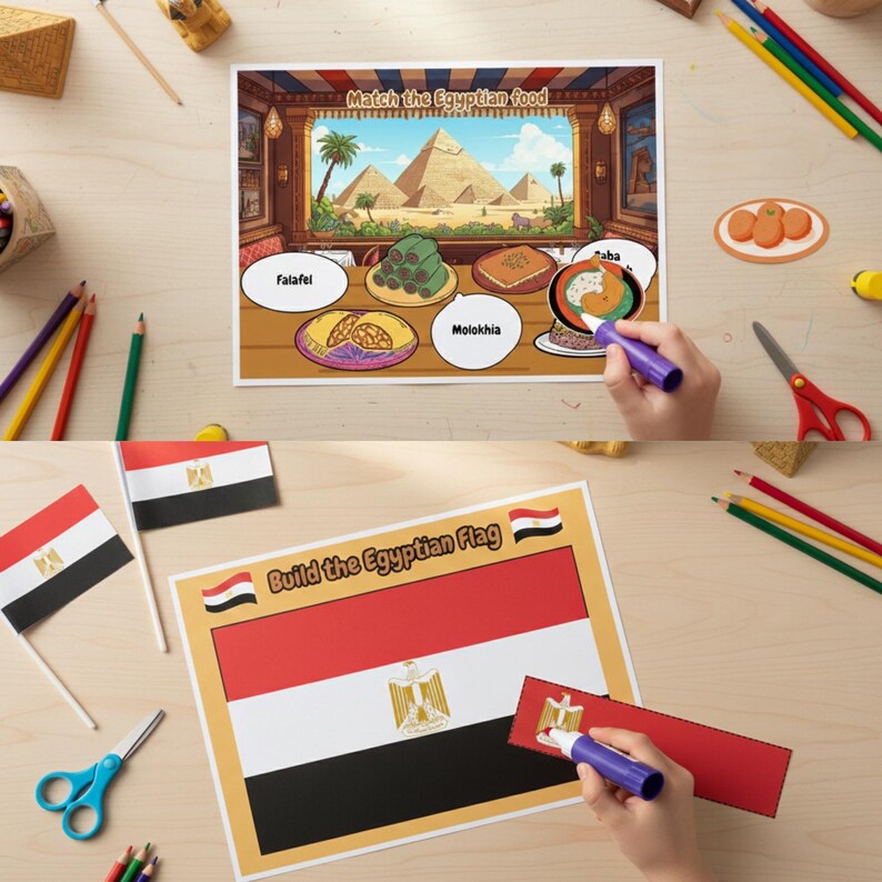 Egypt Busy Book for Kids | Ancient Egypt Preschool Activities - Etsy