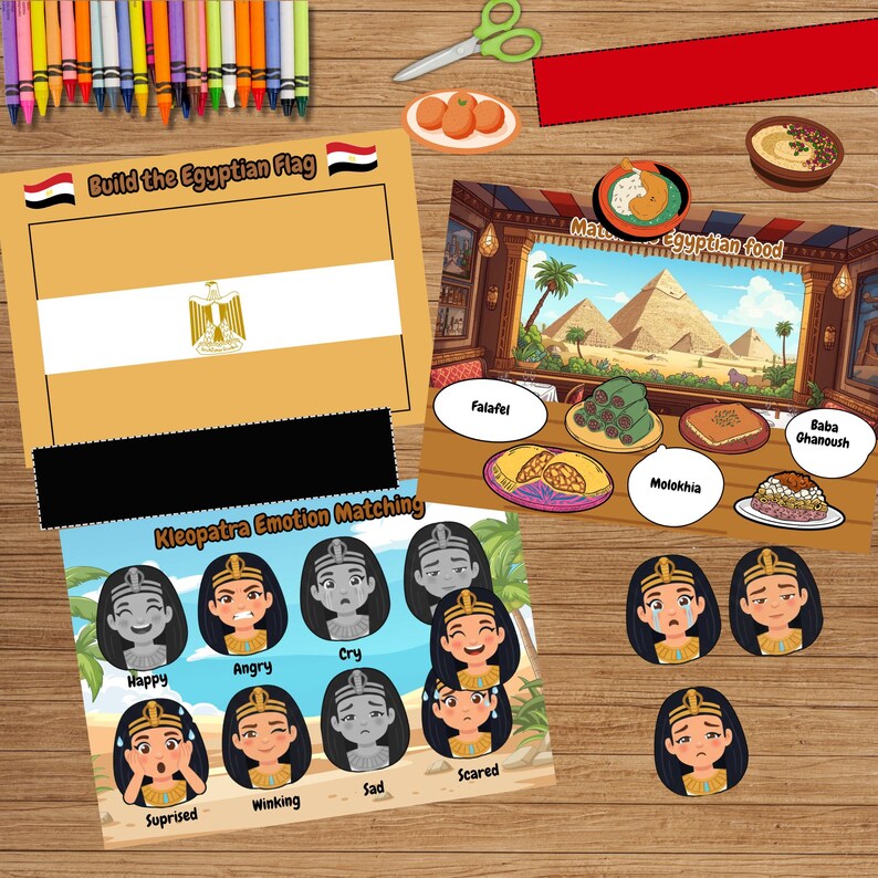 Egypt Busy Book for Kids | Ancient Egypt Preschool Activities - Etsy