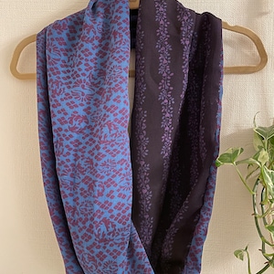 Infinity Scarf / Kimono Scarf / Kimono Fabric Scarf / Beautiful Kimono Fabric Infinity Scarf