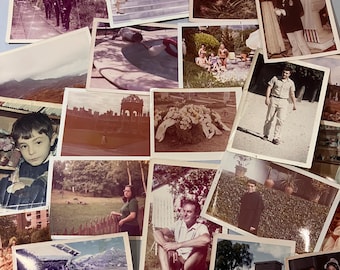 Original photos, lot of 40 or 20, white border, 70s and 80s