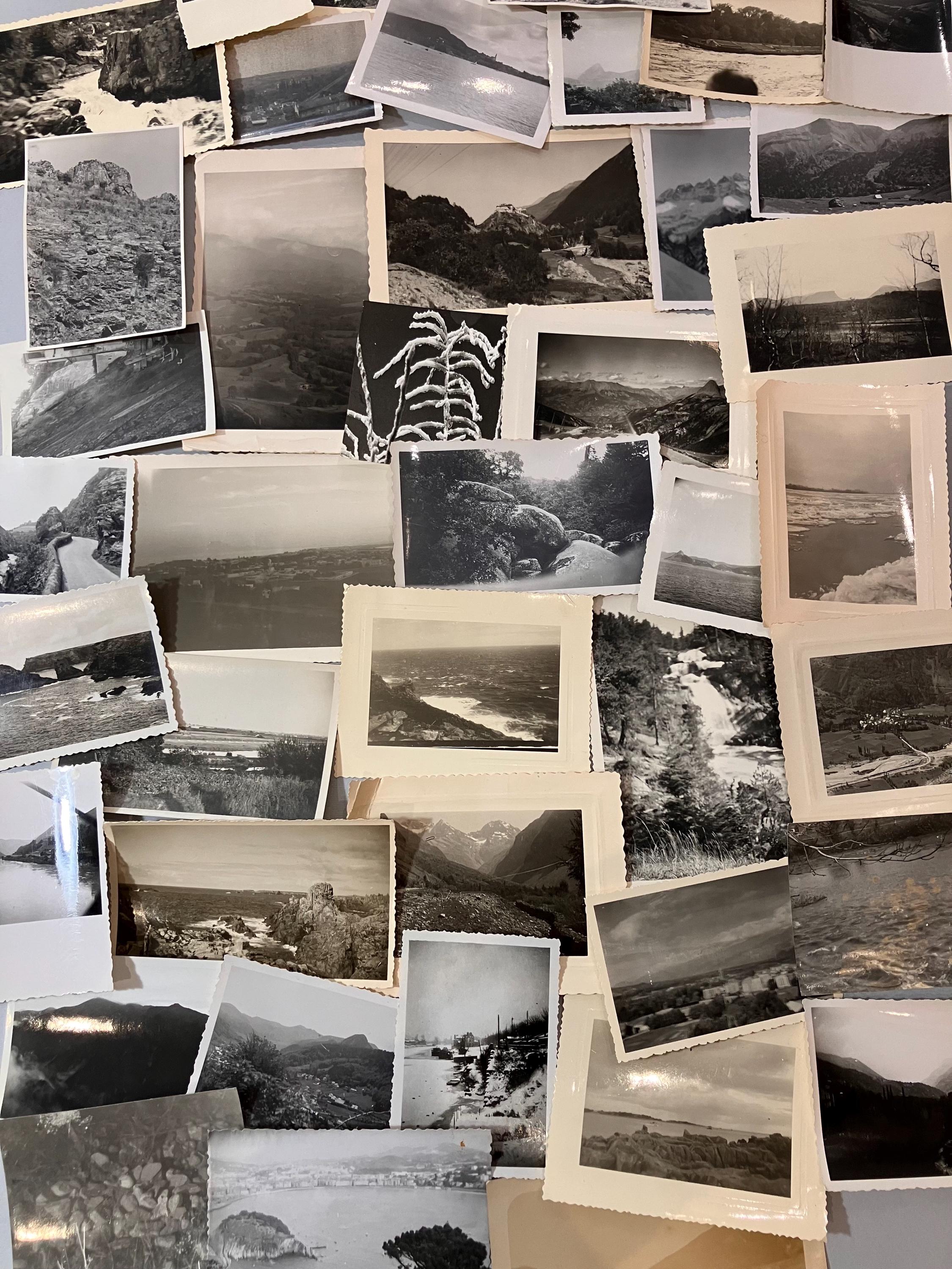 LANDSCAPES AND NATURE Lot of 40 and 20 original black and white photos from the 30s, 40s, 50s, and 60s