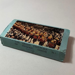 20 japanska diabilder från 1950-talet från Toshogu-helgedomfestivalen