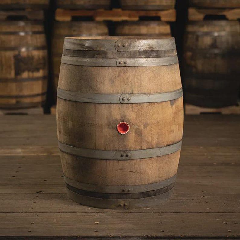 Retired Wine Barrel – 59 Gallon Napa/Sonoma Oak Barrel for Furniture, DIY Decor, Crafts, Rain Barrels, Rustic Display