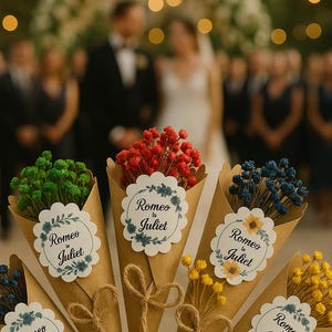 Invito a nozze, regalo di fiori secchi, damigella d'onore, regalo di nozze personalizzato, regalo per invitati a nozze, regalo di nozze fatto a mano, regalo all'ingrosso, bomboniere magnetiche