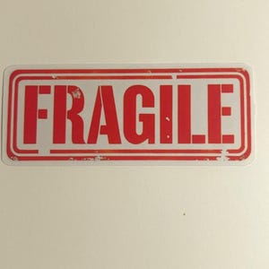 Fragile Sticker - Etsy