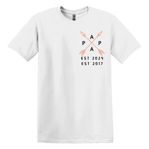 Custom Dad Shirt with Kid Names, Father&#39;s Day Gift, New Dad Tshirt, Personalized Dad T-Shirt, Custom Kids Names Shirt, Fathers Day Shirt