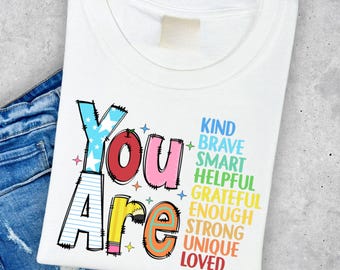 You Are Kind Shirt: Retro Teacher Appreciation Tee