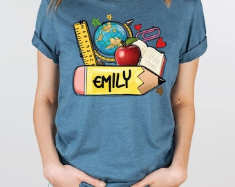 Personalized First Day of School Shirt: Custom Back To School Gift