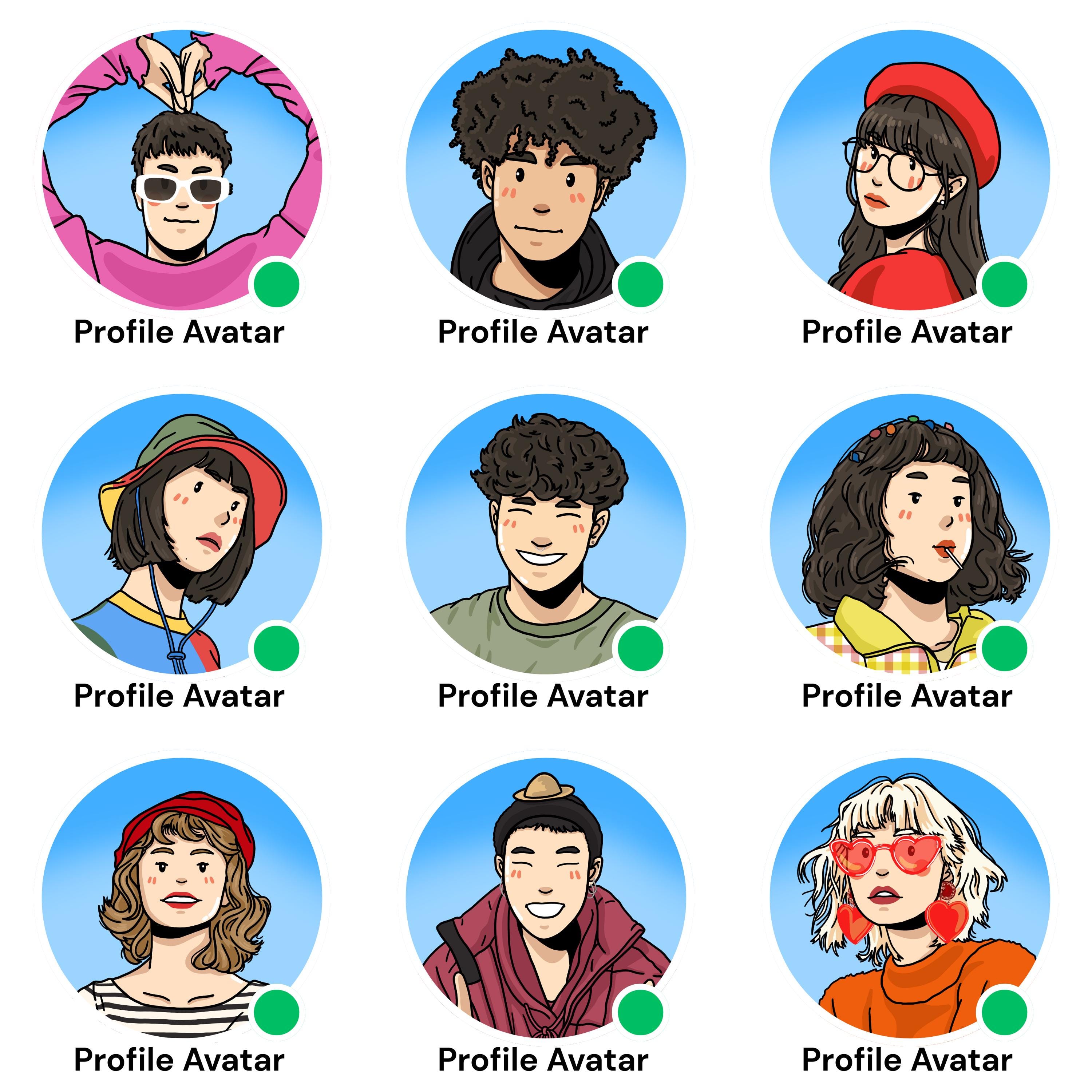 Custom Cartoon Avatar – Minimalist Portrait, Digital Art Commission ...