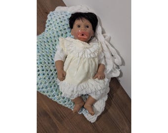 Lee Middleton Original Doll 2002 Reva Schick Weighted Hispanic Reborn Baby 19"