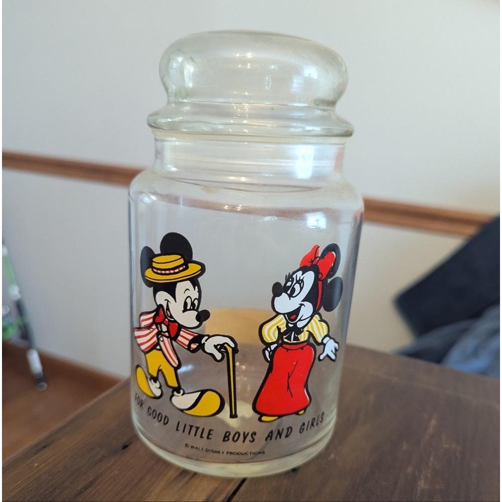 Minnie and Mickey Vintage Cookie Jar - Etsy