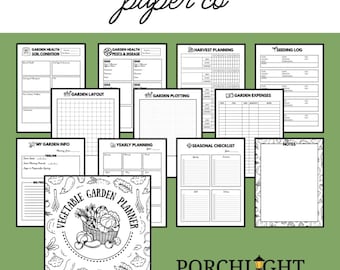Vegetable Garden Planner Printable PDF Download for Homestead, Backyard Garden, Raised Bed Garden, and More