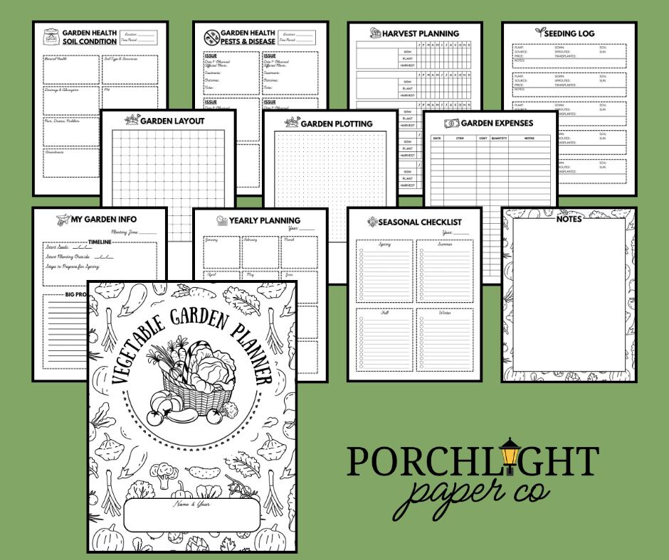 Vegetable Garden Planner Printable PDF Download for Homestead, Backyard ...