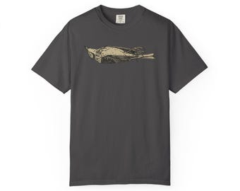 Dead Bird Shirt Comfort Colors Unisex Dark Nature Illustration Tee