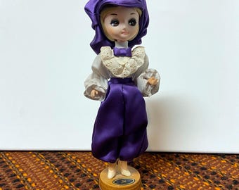 Vintage "Tobi" Bradley Big Eye Doll - Purple and Oh So...