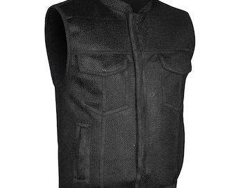 AeroRider Mesh Pro Men’s Motorcycle Vest, Ultra-Breathable Mesh Riding Vest