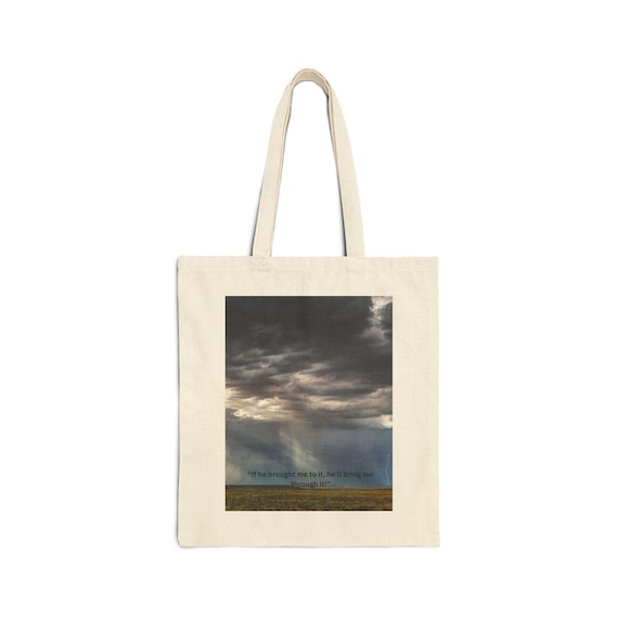 Inspirational Tote Bag, Motivational Canvas Tote, Eco-Friendly Shopping Bag, Gift for Her, Bible Verse Tote