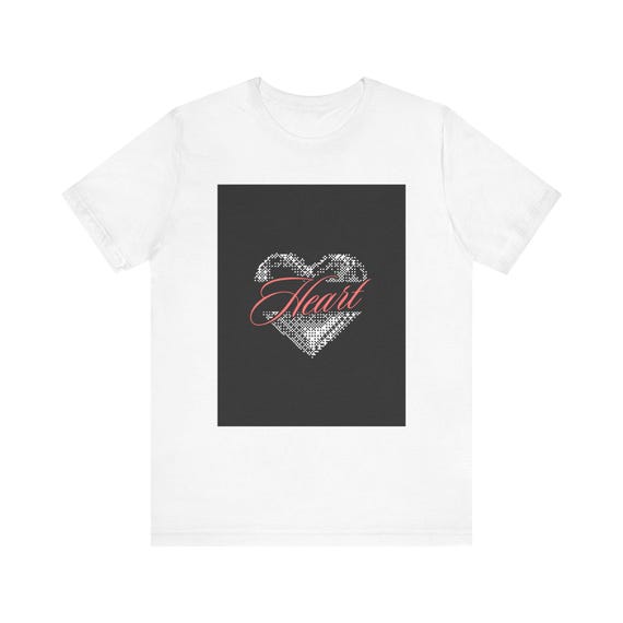 Heart Graphic Tee, Unisex Short Sleeve Shirt, Casual Everyday Wear, Gift for Loved Ones, Valentine's Day, Cute T-Shirt