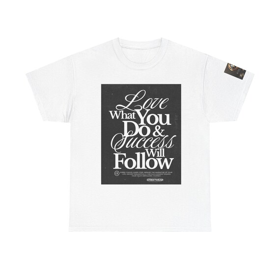 Inspirational Unisex Heavy Cotton Tee - Motivational Quote T-Shirt, Positive Vibe Apparel, Gifts for Dreamers, Success Inspiration Wear,