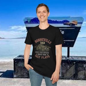 Personalizable Dad T-Shirt Vintage 1934 Coupe Vintage Tee Father&#39;s Day Gift, Bonneville Salt Flats Apparel Car Enthusiast Shirt, Casual Wear