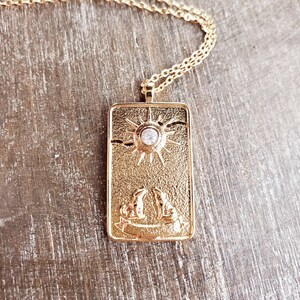 Tarot Card fortune teller mystic lucky necklace