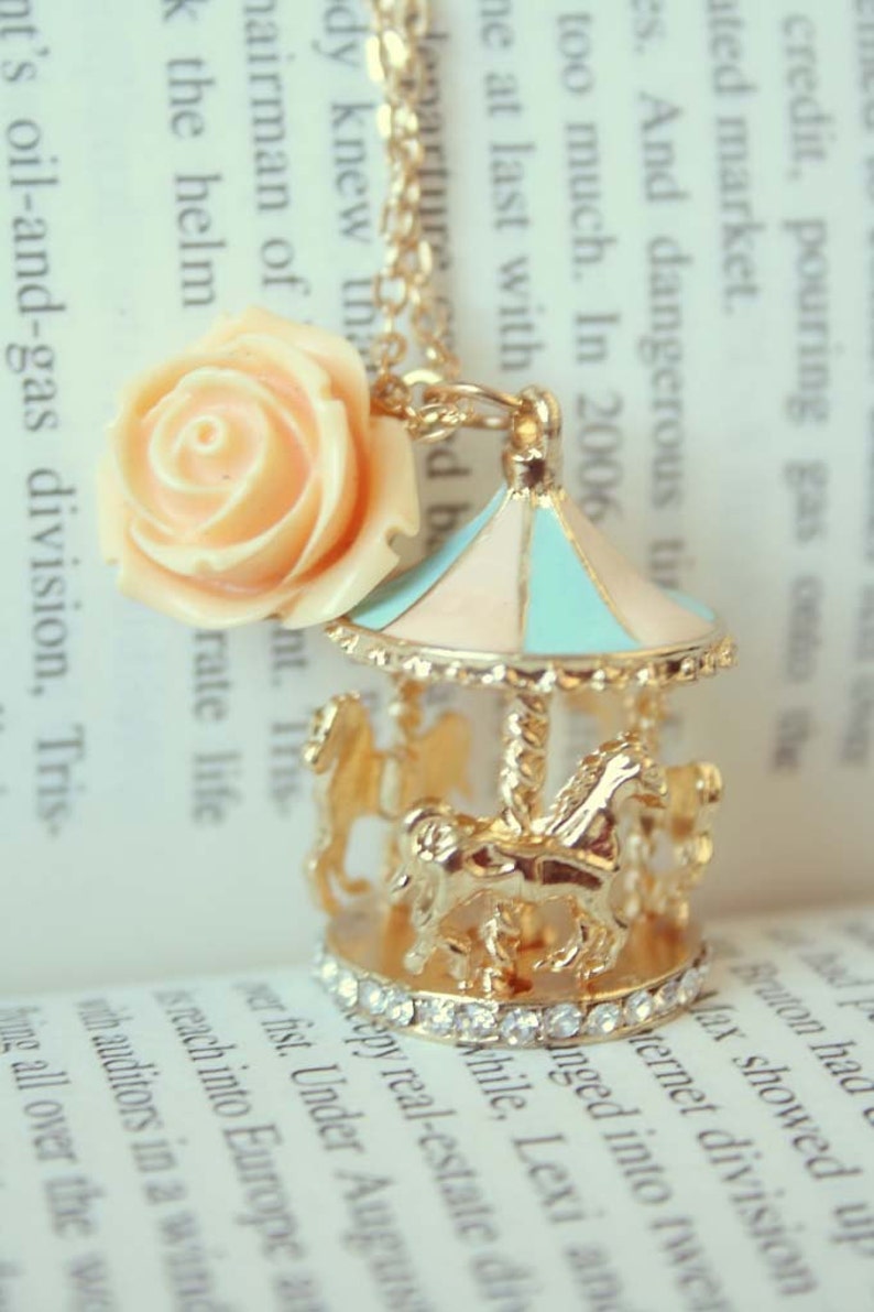 Carousel necklace Etsy