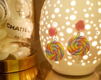 Swirl lollipop Earrings