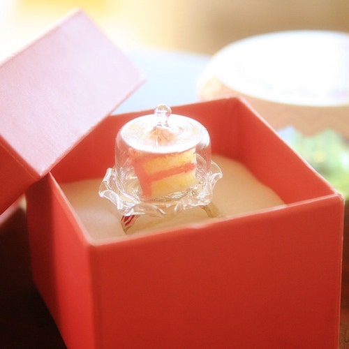 Birthday Cake Ring Etsy