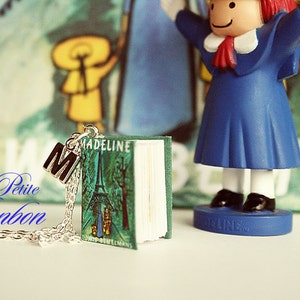 Madeline story book with initial necklace