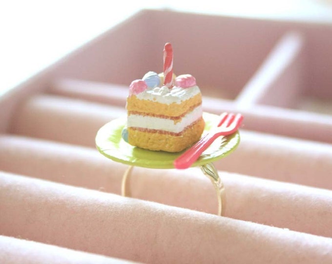 Birthday Cake Ring Etsy