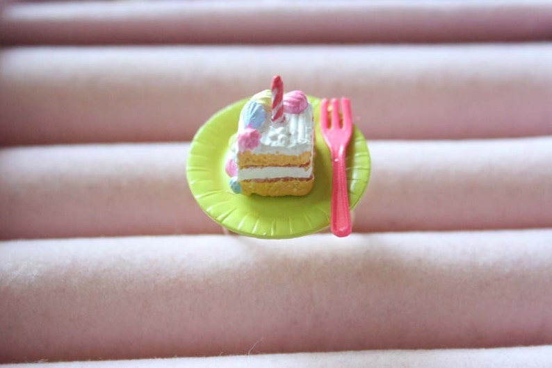 Birthday Cake Ring Etsy