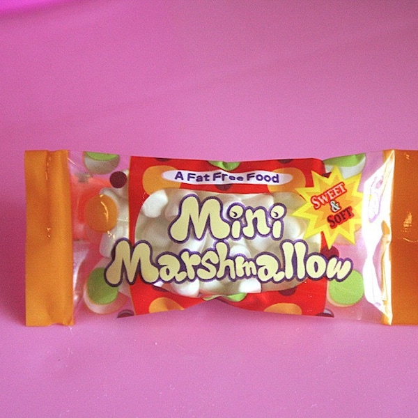 Marshmallow bag hairclip