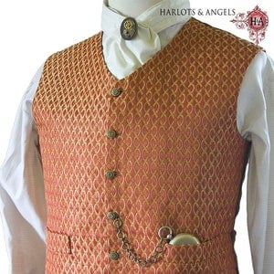 Mens Waistcoat Sewing Pattern, PDF Download, Perfect For Victorian Steampunk Cosplay and Wedding Costumes