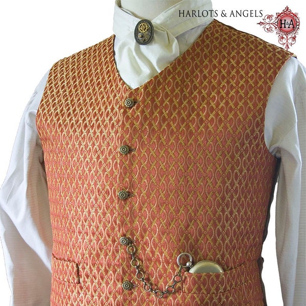 Patrón de costura de chaleco para hombre, descarga en PDF, perfecto para cosplay victoriano steampunk y trajes de boda