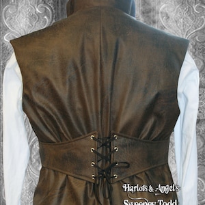 Sewing Pattern XL for Steampunk Vest, Digital Download sizes Below image 4