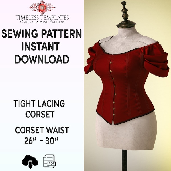 Corset Tight Dress Pattern Etsy