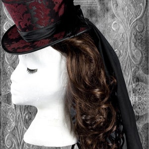 Hat Pattern, Steampunk Top Hat Sewing Pattern, Wedding Hat, Mad hatter Hat PDF Download, NOT Finished Hat image 6