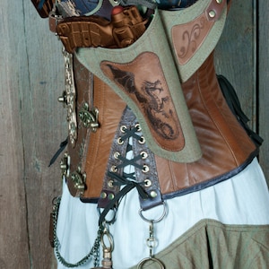 Steampunk Holster Schnittmuster, PDF-Download für Leather Work, Cosplay, Larp, Pistolenhalfter Bild 6