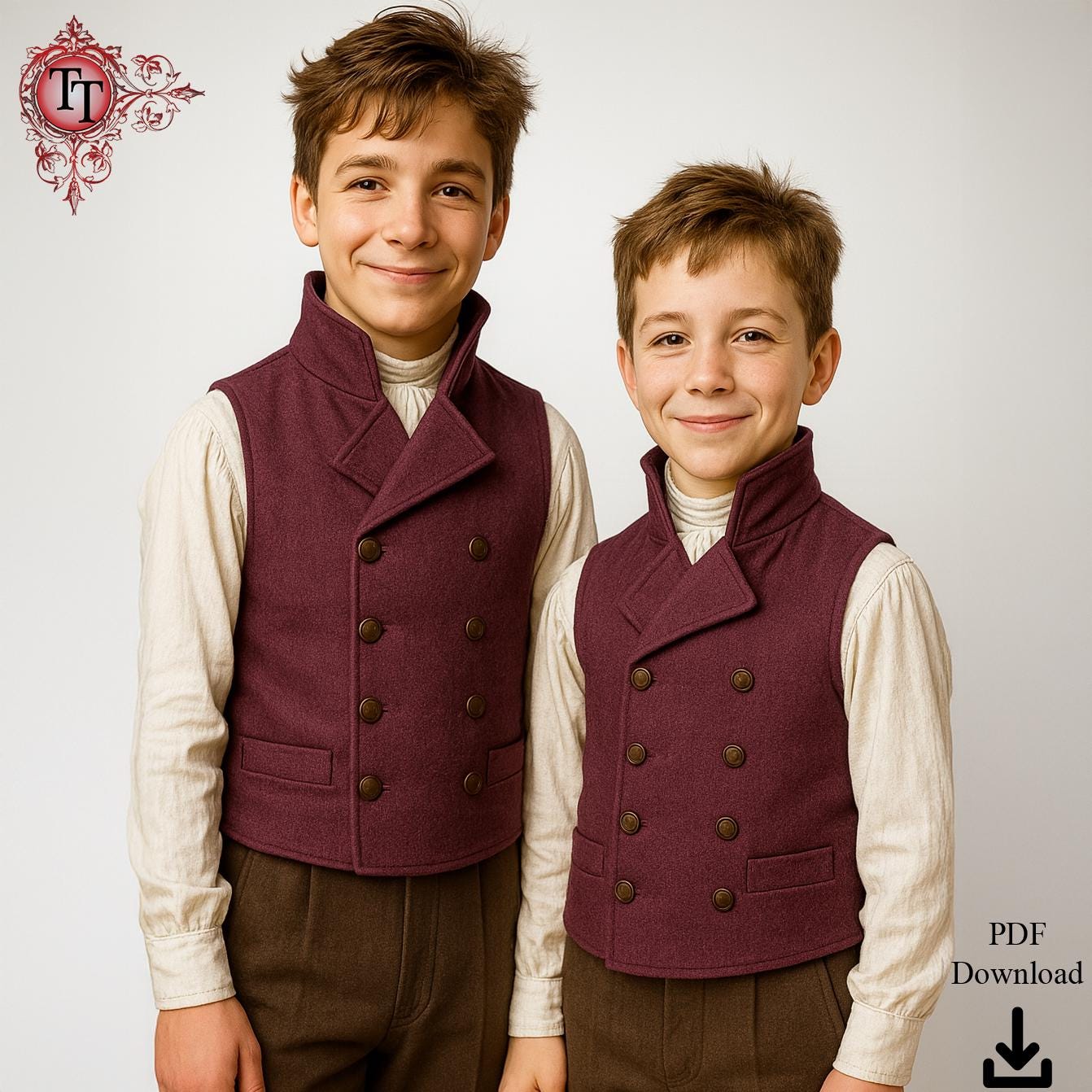 Costume Complet Sweeney Todd - Gilet, Chemise, Perruque Kanekalon, Pour Cosplay, Halloween, Théâtre