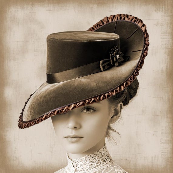 Victorian Hat Making Pattern: Steampunk, Cosplay, Gothic (Digital Download)
