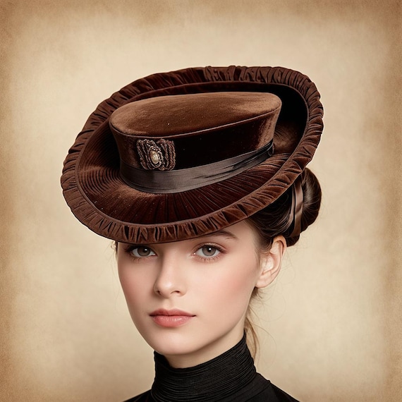 Hat Pattern, Make Professional Hats, Costume Victorian Style for Steampunk, Gothic, Weddings  and Cosplay, Pdf Digital Download  pattern