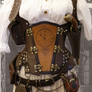 Steampunk Holster Schnittmuster, PDF-Download für Leather Work, Cosplay, Larp, Pistolenhalfter Bild 3