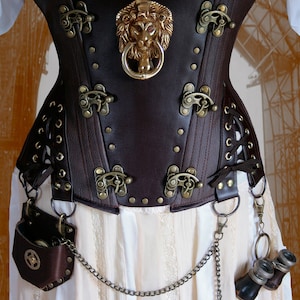 Steampunk Corset Sewing Pattern, Instant download, Cosplay Pattern, XL 38 40 42 Finished waists image 2