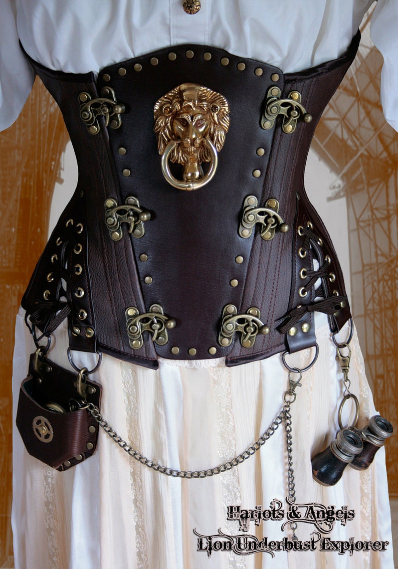 Steampunk Corset Sewing Pattern, Instant download, Cosplay Pattern, XL 38 40 42 Finished waists image 2