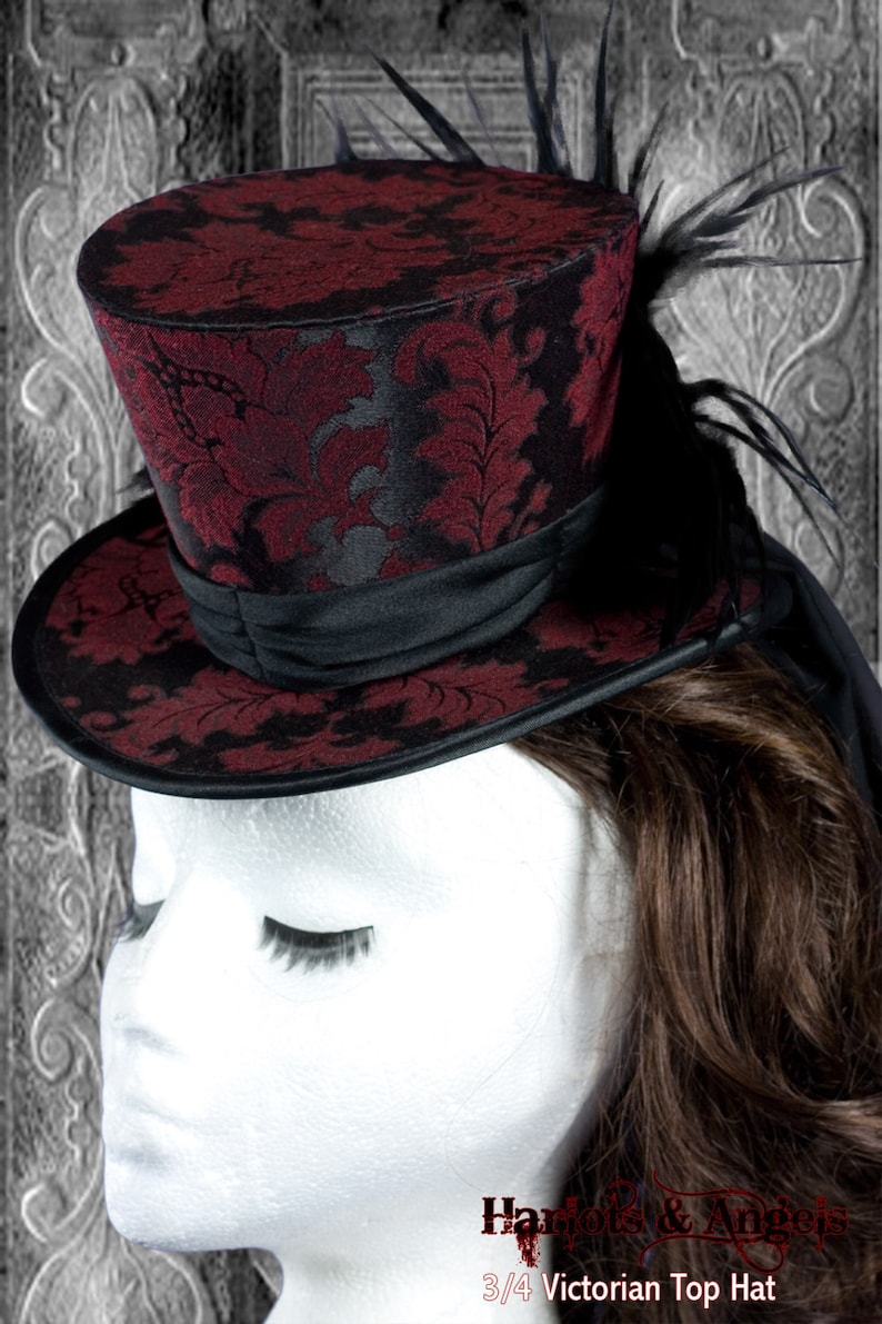 Hat Pattern, Steampunk Top Hat Sewing Pattern, Wedding Hat, Mad hatter Hat PDF Download, NOT Finished Hat image 3