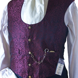 Mens Waistcoat Sewing Pattern, PDF Download, Perfect For Victorian Steampunk Cosplay and Wedding Costumes image 6