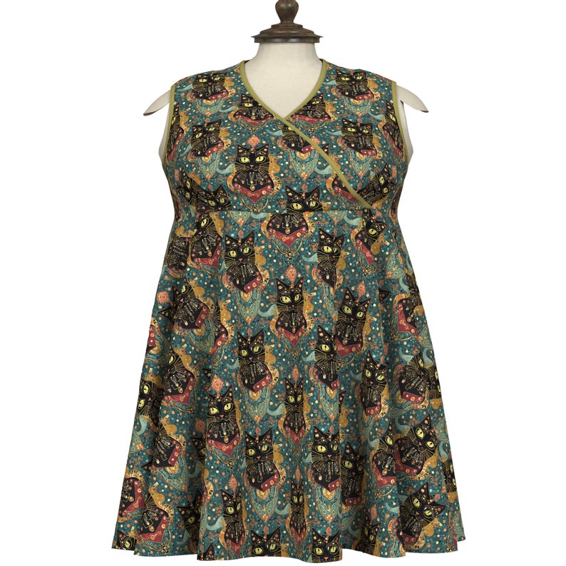 Plus Size Retro Pattern Vintage Curvy Sewing Pattern, 1950s Plus Size, Wrap Style Dress, Multi ...
